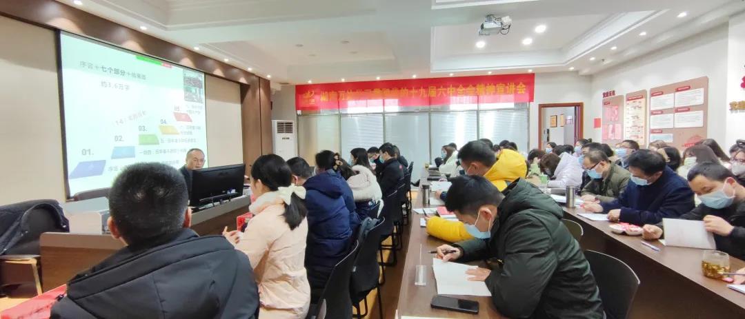新年第一课丨我司开展党的十九届六中全会精神宣讲会 - 学习强国 - 湖南万达项目治理有限公司【官网】