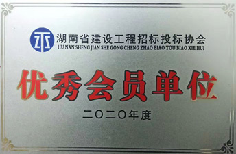 湖南省建设工程招标投标协会2020年度优异会员单位